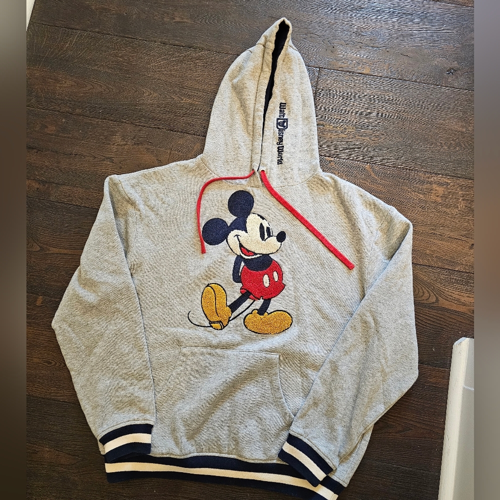 Disney Mickey Mouse Gray and Red Hoodie